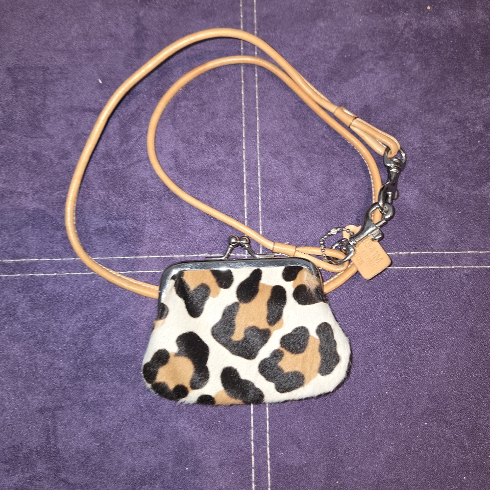 Coach Leopard Print Vintage Coin Purse